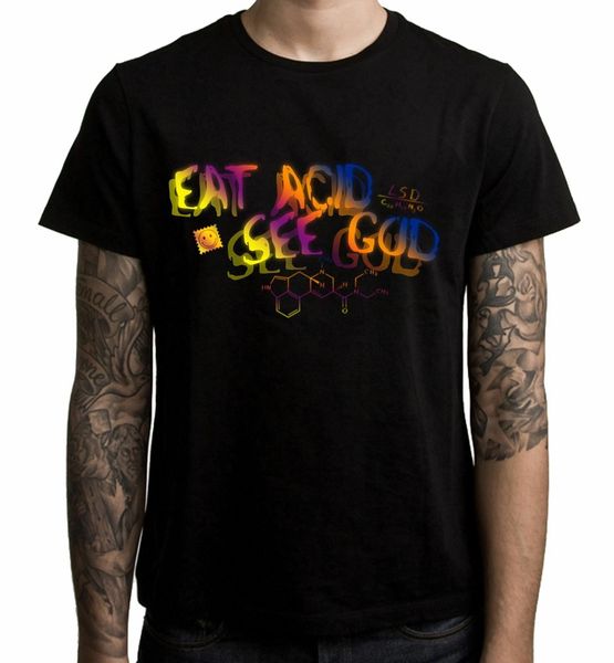 eat acid see god lsd formula men t-shirt