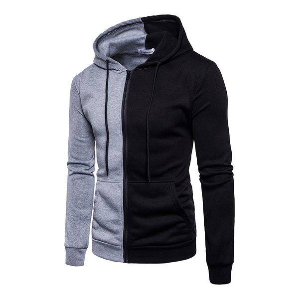 hooded jackets 2019 sportswear patchwork sweatshirt zipper casual coat mens moletom masculino fleece hoodies tracksuit, Black
hooded jackets 2019 sportswear patchwork sweatshirt zipper casual coat mens moletom masculino fleece hoodies tracksuit, Black