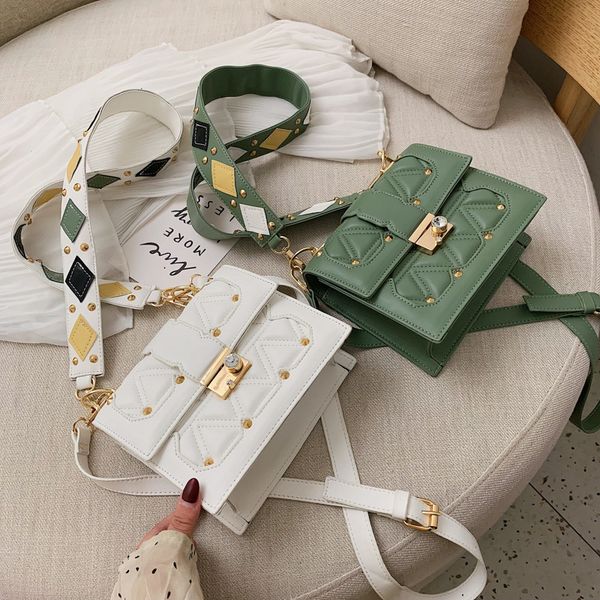 summer wide shoulder strap bag women's bag new fashion textured shoulder all-match messenger square sling
summer wide shoulder strap bag women's bag new fashion textured shoulder all-match messenger square sling