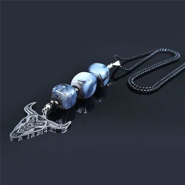 2020 horns natural stone stainless steel long necklace for women black color pendant necklace jewelry collares largos n3s04, Silver
2020 horns natural stone stainless steel long necklace for women black color pendant necklace jewelry collares largos n3s04, Silver