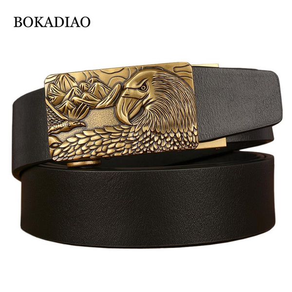 bokadiao man's black genuine leather belt metal automatic buckle cowskin waistband luxury leather belts for men jeans male strap, Black;brown
bokadiao man's black genuine leather belt metal automatic buckle cowskin waistband luxury leather belts for men jeans male strap, Black;brown