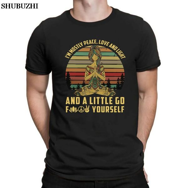 yoga i'm mostly peace love and light and a little go yourself retro summer shubuzhi 100% cotton print men o-neck casual t shirts
yoga i'm mostly peace love and light and a little go yourself retro summer shubuzhi 100% cotton print men o-neck casual t shirts