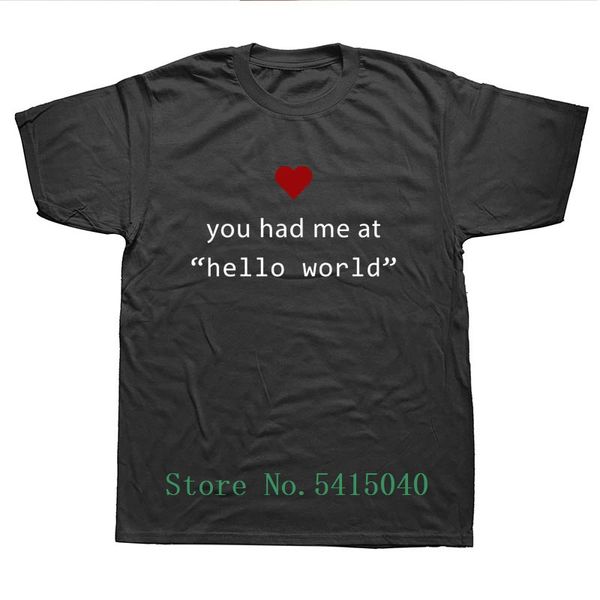 you had me at hello world software engineers gift 100% cotton short sleeve t shirt
you had me at hello world software engineers gift 100% cotton short sleeve t shirt