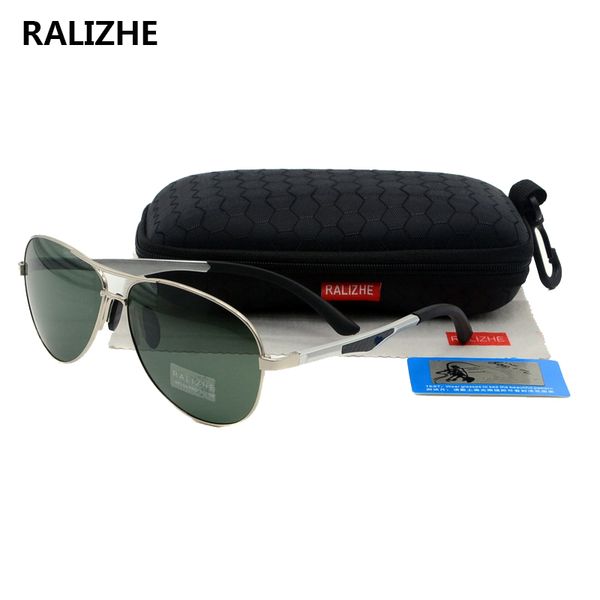 sunglasses ralizhe brand designer fashion women polarized aviation metal classic green glasses driving uv400, White;black
sunglasses ralizhe brand designer fashion women polarized aviation metal classic green glasses driving uv400, White;black