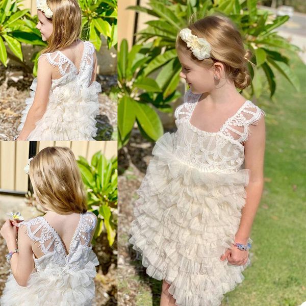 princess flower girls' dresses 2020 square neck appliques lace tiered kids formal wear custom made knee length first communion gowns, White;blue
princess flower girls' dresses 2020 square neck appliques lace tiered kids formal wear custom made knee length first communion gowns, White;blue
