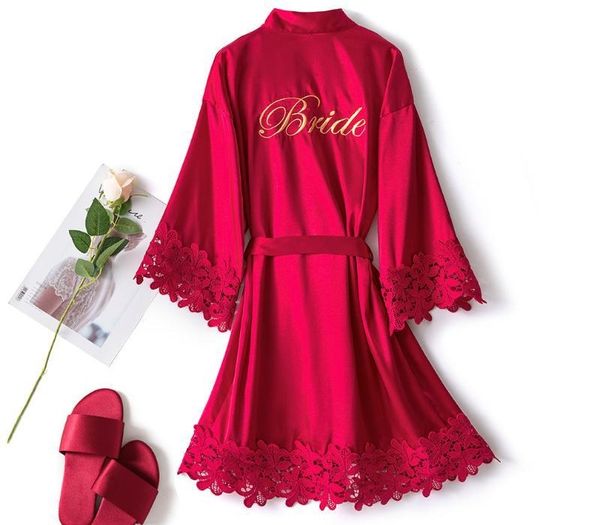 women lace patchwork sleepwear bride bridesmaid wedding robe satin bathrobe intimate lingerie nightdress kimono bath99, Black;red
women lace patchwork sleepwear bride bridesmaid wedding robe satin bathrobe intimate lingerie nightdress kimono bath99, Black;red