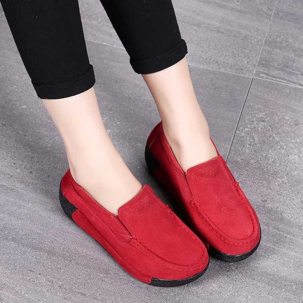women's autumn shoes leather soft casual loafers 2020 for female red platform slips woman blue business shoes all season, Black
women's autumn shoes leather soft casual loafers 2020 for female red platform slips woman blue business shoes all season, Black