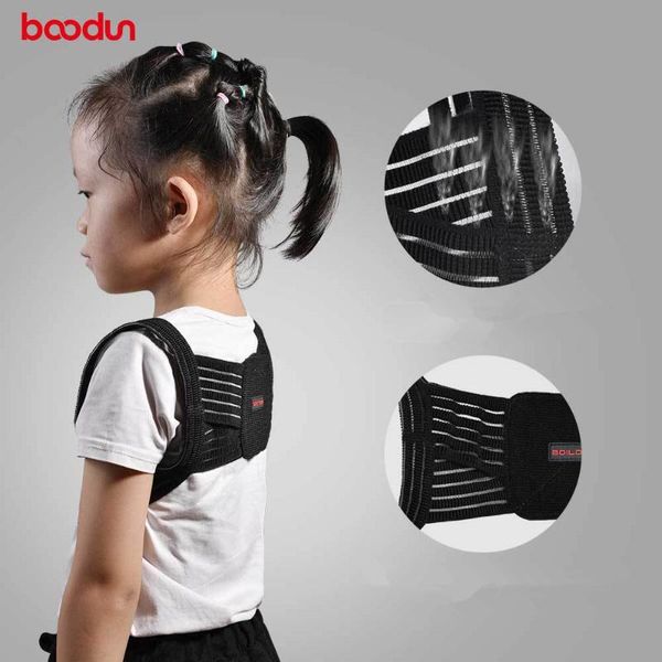 back support boodun kids adjustable brace belt posture corrector for spine shoulder lumbar correction device, Black;blue
back support boodun kids adjustable brace belt posture corrector for spine shoulder lumbar correction device, Black;blue