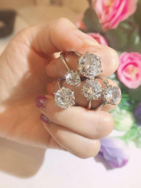 luxury moissan rings for woman 6 cubic zircon bridal wedding engagement bijoux accessories jewelry for gilr wholesale, Slivery;golden
luxury moissan rings for woman 6 cubic zircon bridal wedding engagement bijoux accessories jewelry for gilr wholesale, Slivery;golden