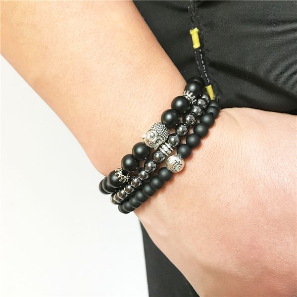 3 pc наборы мужской браслет из природного камня бусины ювелирные matte black onyx браслет лучший новогодний подарок
3 pc наборы мужской браслет из природного камня бусины ювелирные matte black onyx браслет лучший новогодний подарок