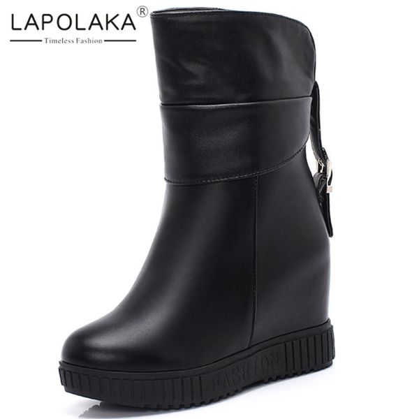 lapolaka 2020 new arrivals platform concise shoes woman boots increasing high heels buckle decoration boots women shoes, Black
lapolaka 2020 new arrivals platform concise shoes woman boots increasing high heels buckle decoration boots women shoes, Black