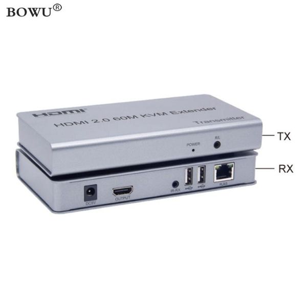 hdmi2.0 60m kvm extender tx rx extender 4k @60hz 1080p signal by ethernet rj45 cat5e/6 cat7 net cable local loop out + ir remote
hdmi2.0 60m kvm extender tx rx extender 4k @60hz 1080p signal by ethernet rj45 cat5e/6 cat7 net cable local loop out + ir remote