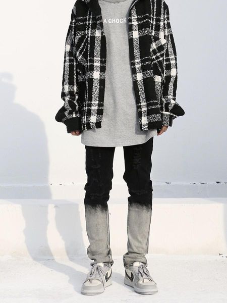 new mens jeans splice bleached ripped stitching long denim pencil pants for male fashion casual jeans, Blue
new mens jeans splice bleached ripped stitching long denim pencil pants for male fashion casual jeans, Blue