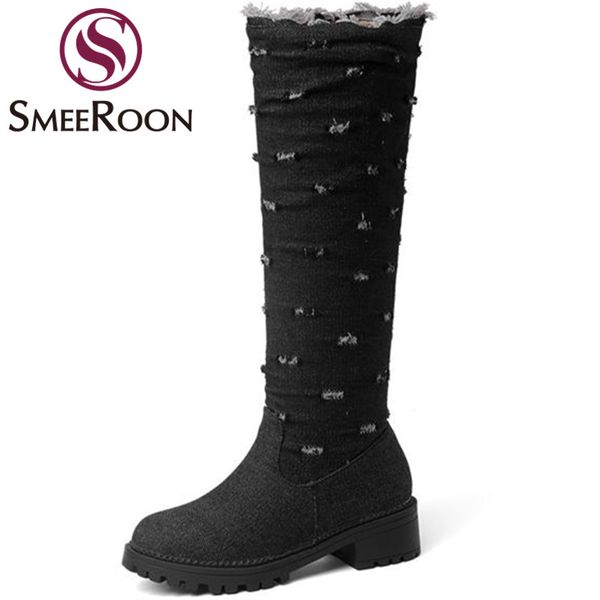 boots smeeroon 2021 fashion knee high round toe med heels slip on leisure keep warm winter campus shoes woman, Black
boots smeeroon 2021 fashion knee high round toe med heels slip on leisure keep warm winter campus shoes woman, Black