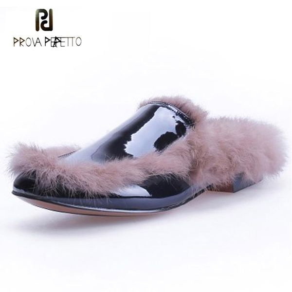 slippers prova perfetto square toe real fur slipppers winter patent leather patchwork outwear chic lazy women shoes street snap, Black
slippers prova perfetto square toe real fur slipppers winter patent leather patchwork outwear chic lazy women shoes street snap, Black