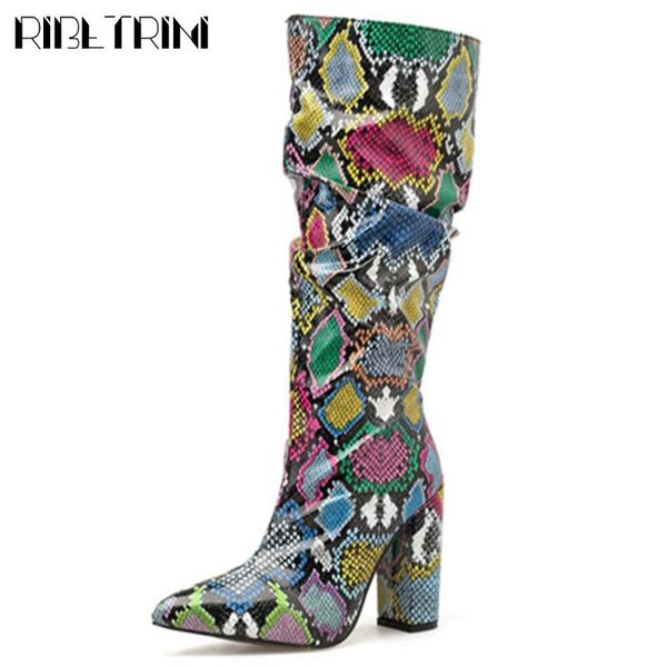ribetrini girl mid claf shoes snake print pointed toe zipper pointed toe high heels women boots designer boots, Black
ribetrini girl mid claf shoes snake print pointed toe zipper pointed toe high heels women boots designer boots, Black