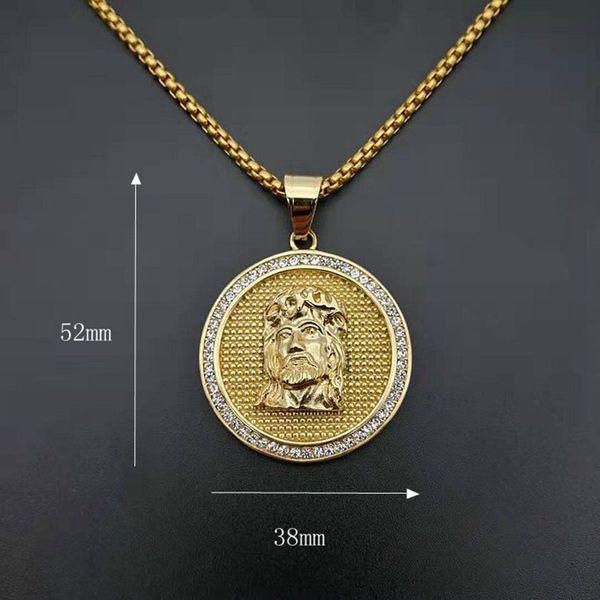 hip hop gold color stainless steel jesus piece pendants necklaces for men rapper jewelry drop shipping, Silver
hip hop gold color stainless steel jesus piece pendants necklaces for men rapper jewelry drop shipping, Silver