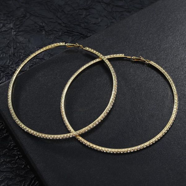 new 100mm large crystal hoops earrings paparazzi hiphop earrings christmas gift, Golden;silver
new 100mm large crystal hoops earrings paparazzi hiphop earrings christmas gift, Golden;silver