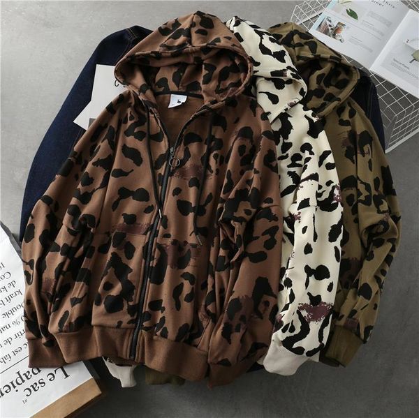 2020 new spring autumn casual cotton hoodies camouflage sweatshirts women fashion hooded leopard coat loose thin jacket m745, Black
2020 new spring autumn casual cotton hoodies camouflage sweatshirts women fashion hooded leopard coat loose thin jacket m745, Black