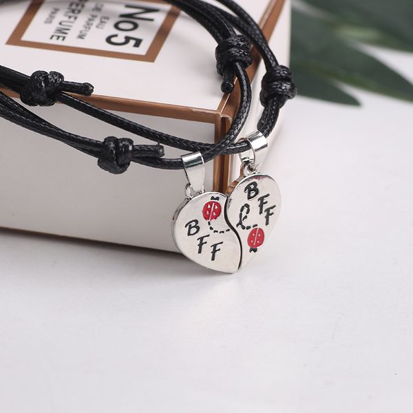 charm bracelets 2 pcs/set rope chain friends for women girls variety heart shape cute bff forever jewelry pendant gifts 2021, Golden;silver
charm bracelets 2 pcs/set rope chain friends for women girls variety heart shape cute bff forever jewelry pendant gifts 2021, Golden;silver