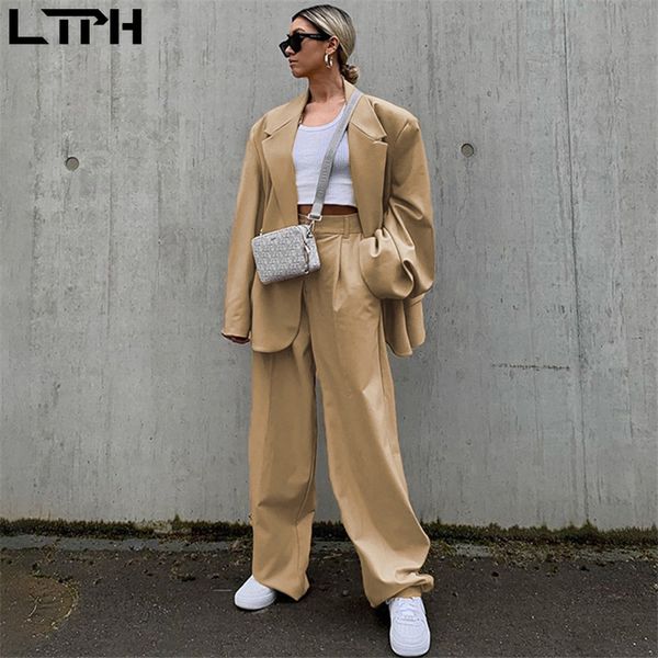 ltph 2020 autumn new arrival ins england style fashion casual loose blazer women suit simplee with solid color small trousers, White
ltph 2020 autumn new arrival ins england style fashion casual loose blazer women suit simplee with solid color small trousers, White