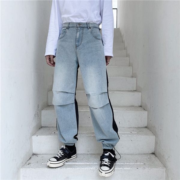 ins style street trendy tooling trendy men's tight pants jeans jeans and jeanstrousers autumn loose stitching adjustable leggings w37kb, Blue
ins style street trendy tooling trendy men's tight pants jeans jeans and jeanstrousers autumn loose stitching adjustable leggings w37kb, Blue