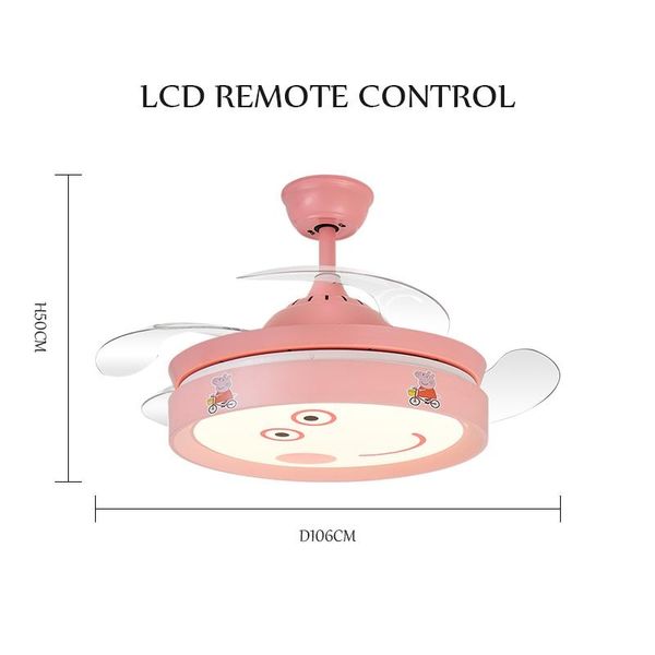 42 inch girl princess room pink fan hanging lamp modern creative remote control mute security save energy led ceiling fan light
42 inch girl princess room pink fan hanging lamp modern creative remote control mute security save energy led ceiling fan light