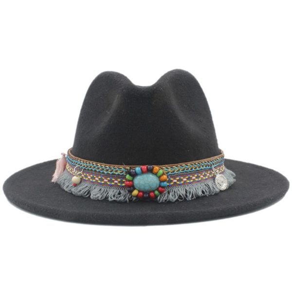 wide brim hats mistdawn fashion men women wool panama hat jazz godfather fedora cap bohemia tassel ribbon band size 56-58cm, Blue;gray
wide brim hats mistdawn fashion men women wool panama hat jazz godfather fedora cap bohemia tassel ribbon band size 56-58cm, Blue;gray