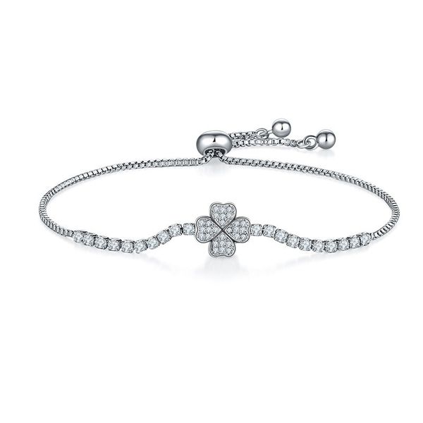 copper micro inlaid zircon three-leaf grass lucky adjustable pull cz bracelet clothing accessories luxury delicate jewelry gifts, Black
copper micro inlaid zircon three-leaf grass lucky adjustable pull cz bracelet clothing accessories luxury delicate jewelry gifts, Black