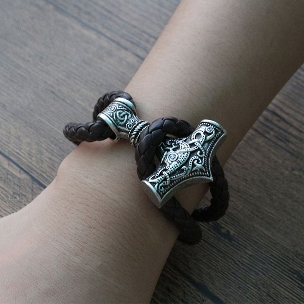 beaded, strands 10pcs 1pcs viking men bracelet leather cuff wrist mjolnir hammer bracer stainless steel magnetic clasp, Black
beaded, strands 10pcs 1pcs viking men bracelet leather cuff wrist mjolnir hammer bracer stainless steel magnetic clasp, Black