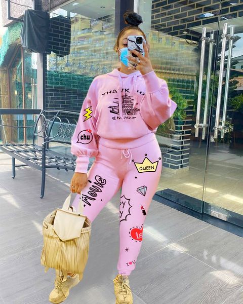 pink outfits for women matching sets 2 pc set for women printed sweatshirt+sweatpant sweat suits fall 2020 sweatsuit x0923, Gray
pink outfits for women matching sets 2 pc set for women printed sweatshirt+sweatpant sweat suits fall 2020 sweatsuit x0923, Gray
