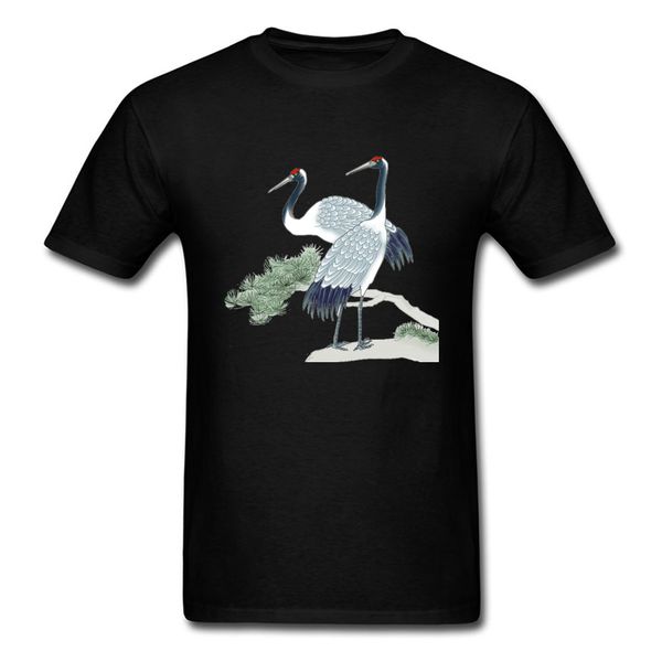 2018 trendy oriental pine & crane print men white black t-shirt animal art watercolor painting cotton t shirt
2018 trendy oriental pine & crane print men white black t-shirt animal art watercolor painting cotton t shirt