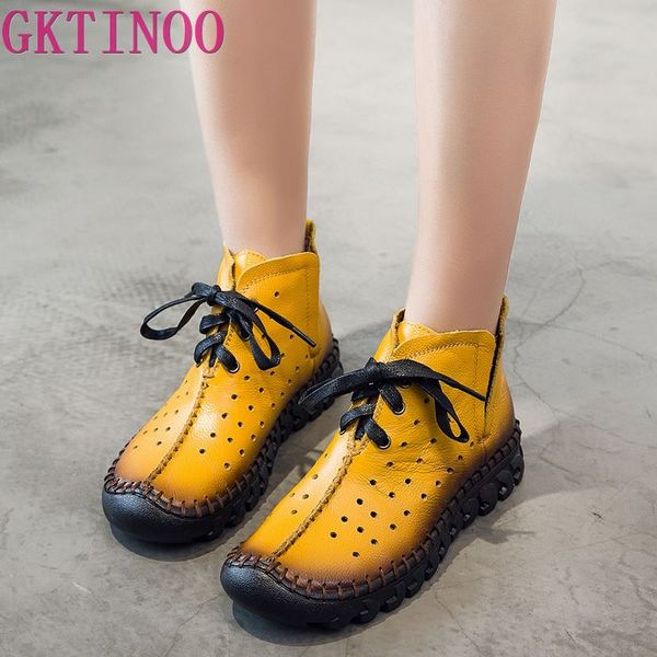 boots gktinoo summer women genuine leather woman ankle hollow-out women's shoes lace-up female, Black
boots gktinoo summer women genuine leather woman ankle hollow-out women's shoes lace-up female, Black