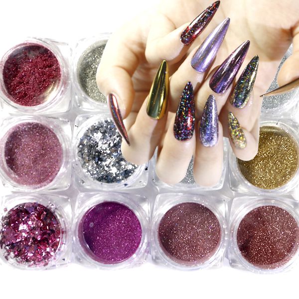 nail glitter holographic laser art gel polish chrome flakes pigment mirror dust sequins powder metallic manicure decoration, Silver;gold
nail glitter holographic laser art gel polish chrome flakes pigment mirror dust sequins powder metallic manicure decoration, Silver;gold