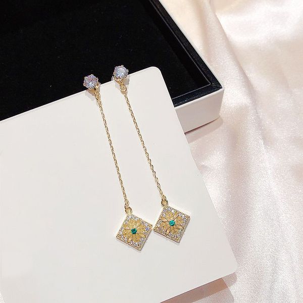 dangle & chandelier vintage green hollow square earrings gold color cubic zircon long for women, Silver
dangle & chandelier vintage green hollow square earrings gold color cubic zircon long for women, Silver