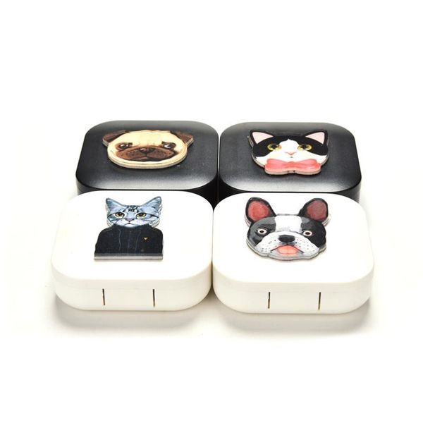 cartoon cute cat portable with mirror contact lens case for lovers gift contact lenses box, Silver
cartoon cute cat portable with mirror contact lens case for lovers gift contact lenses box, Silver