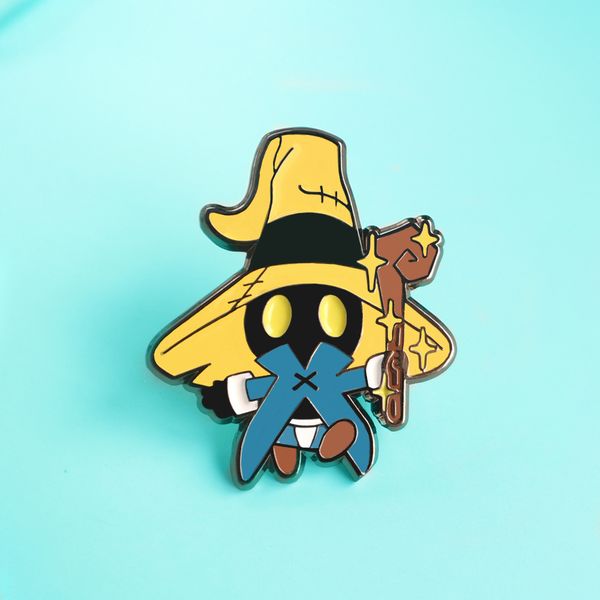 final fantasys vivi inspired hard enamel pin mysterious witchcraft black mage brooch video game fan collectable badge, Gray
final fantasys vivi inspired hard enamel pin mysterious witchcraft black mage brooch video game fan collectable badge, Gray