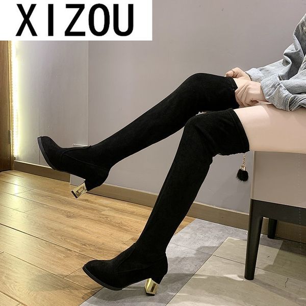 boots black women over the knee high square heel shoes platform winter all match size 34-43
boots black women over the knee high square heel shoes platform winter all match size 34-43