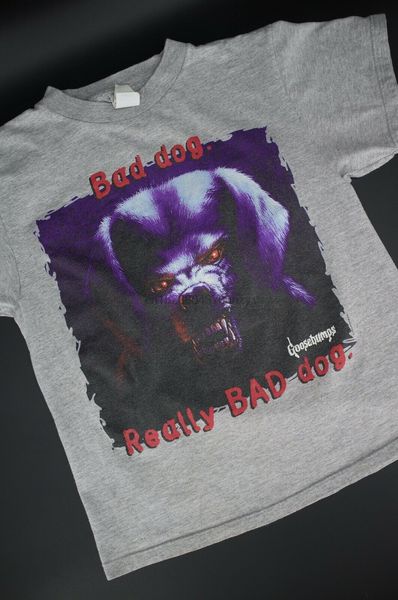 vintage 1995 goosebumps bad dog tee small grey t-shirt 90&rsquos short sleeve t-shirt ing
vintage 1995 goosebumps bad dog tee small grey t-shirt 90&rsquos short sleeve t-shirt ing