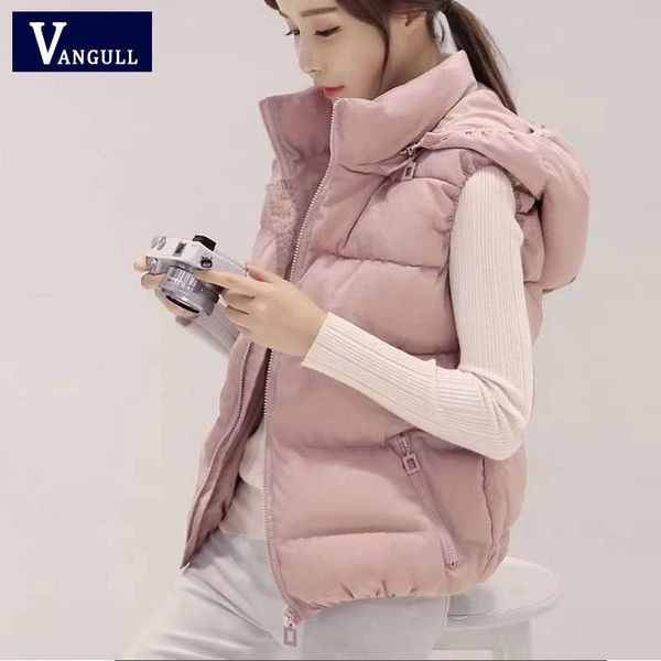 Vangull Women Hooded Vest New Winter Autum Female Warm Solid Thick Cotton Casual Waistcoat Plus Size Jacket with Removable Hat T200114
Vangull Women Hooded Vest New Winter Autum Female Warm Solid Thick Cotton Casual Waistcoat Plus Size Jacket with Removable Hat T200114