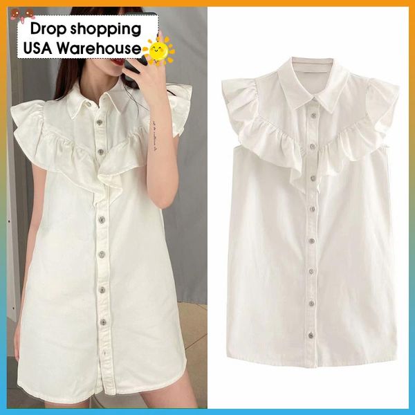 oushang white dress sleeveless female dresses vestidos mujer women 2020 sweet fashion button-up ruffled mini dress, Black;gray
oushang white dress sleeveless female dresses vestidos mujer women 2020 sweet fashion button-up ruffled mini dress, Black;gray