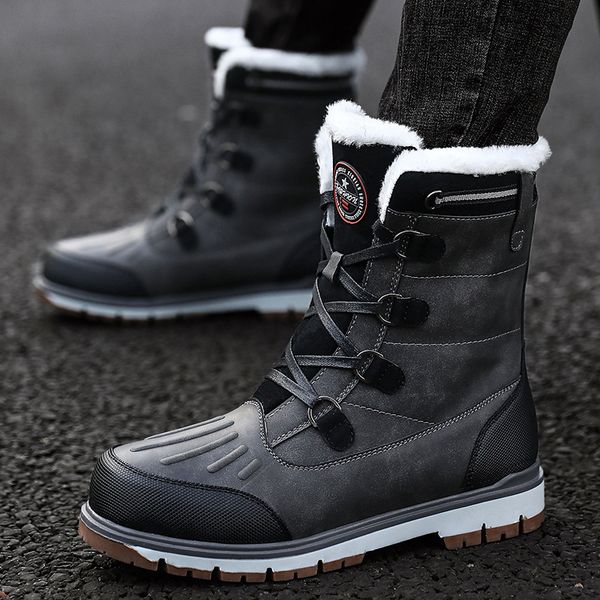 boots snow boots for men plush waterproof slip men thick resistant winter shoes plus size38-46 warmest winter shoes, Black
boots snow boots for men plush waterproof slip men thick resistant winter shoes plus size38-46 warmest winter shoes, Black