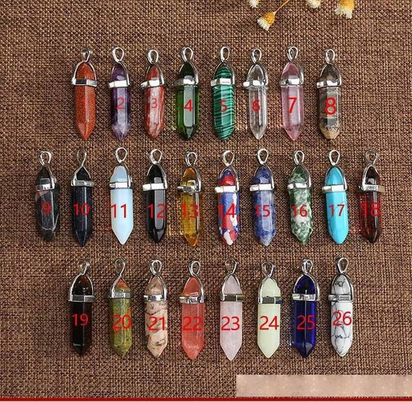 creative natural stone bullet shape quartz healing crystals necklaces hexagonal pillar pendants crystal agate bullet bullet shape, Black
creative natural stone bullet shape quartz healing crystals necklaces hexagonal pillar pendants crystal agate bullet bullet shape, Black