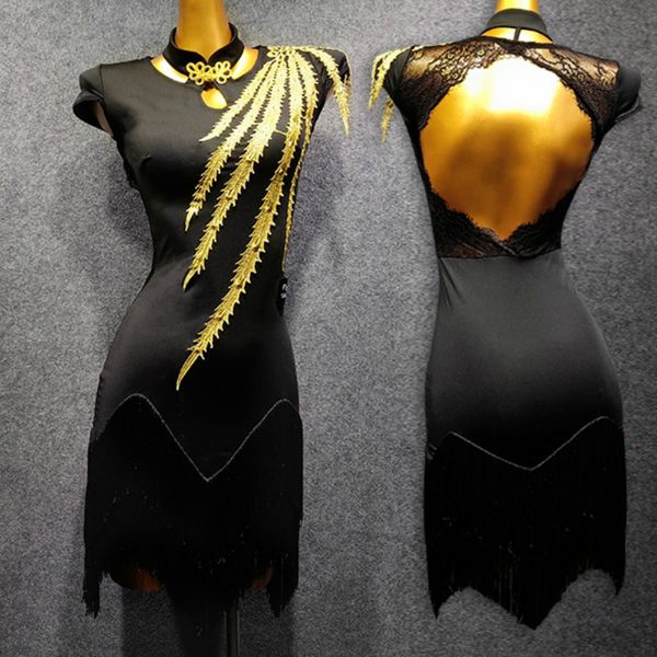 cheongsam-style latin dance dress female backless fringed dress fringed cheongsam temperament chinese cheongsam evening, Red
cheongsam-style latin dance dress female backless fringed dress fringed cheongsam temperament chinese cheongsam evening, Red