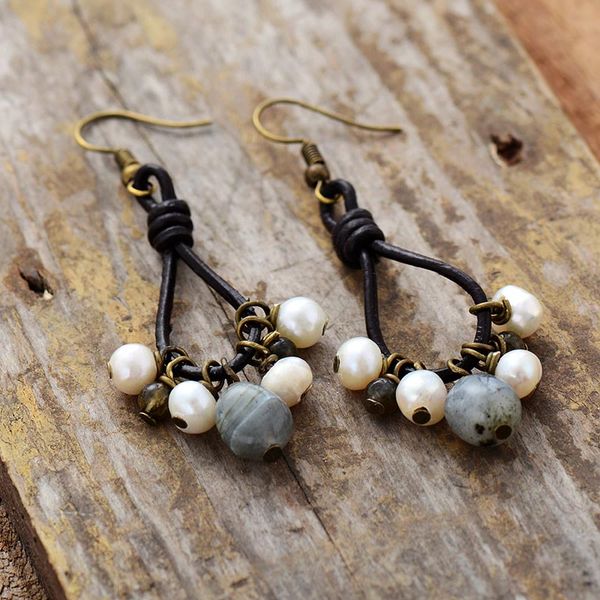 vintage women earrings freshwater pearls labradorite leather earrings designer bohemia earrings pearl jewelry dropship
vintage women earrings freshwater pearls labradorite leather earrings designer bohemia earrings pearl jewelry dropship