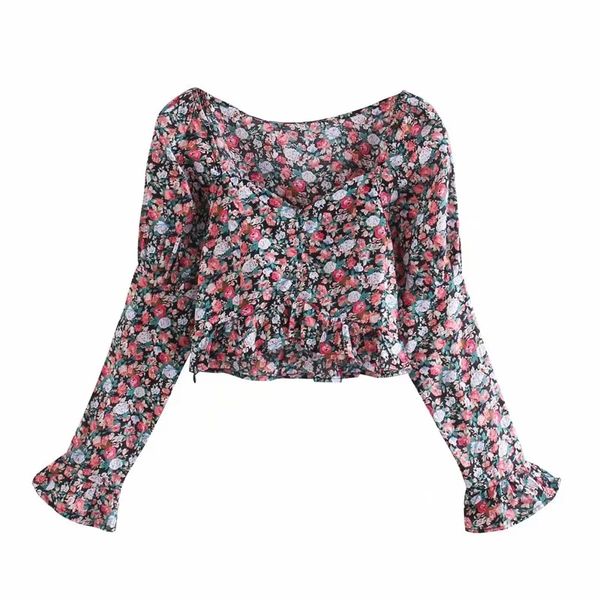 2020 print long sleeve print women blouses fall new women's dresses fashion french retro pleated lotus leaf sleeve print short jacket, White
2020 print long sleeve print women blouses fall new women's dresses fashion french retro pleated lotus leaf sleeve print short jacket, White