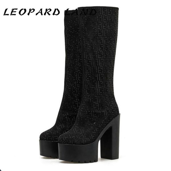 leopard land platfrom long boot 2020 diamond stage nightclub performance rough heeled high heeled boots high boots, Black
leopard land platfrom long boot 2020 diamond stage nightclub performance rough heeled high heeled boots high boots, Black
