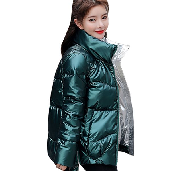 winter jacket woman down coat parka women winter coat new short stand collar loose bread fashionable students' winter coat, Black 
winter jacket woman down coat parka women winter coat new short stand collar loose bread fashionable students' winter coat, Black