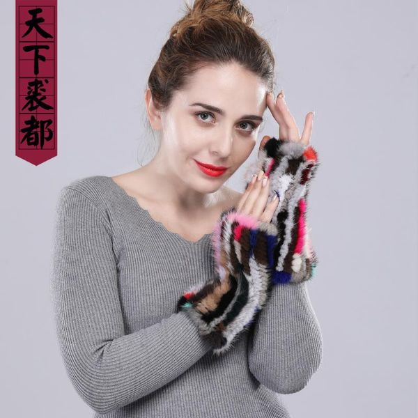 winter women real gloves fingerless real fur warmer gloves & mittens winter female mittens, Blue;gray
winter women real gloves fingerless real fur warmer gloves & mittens winter female mittens, Blue;gray