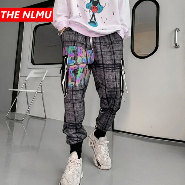men's pants hip hop plaid joggers 2021 mens harajuku sweatpants streetwear reflective letter print track harem trousers wq160, Black
men's pants hip hop plaid joggers 2021 mens harajuku sweatpants streetwear reflective letter print track harem trousers wq160, Black